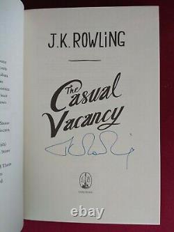 J. K. Rowling UNE VACANCE INATTENDUE 1ère/1ère, SIGNÉE, Hologramme. RARE