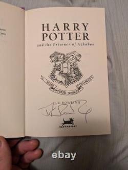 J K Rowling a signé Harry Potter et le Prisonnier d'Azkaban