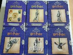 Jeu Complet Ornement Hallmark Harry Potter Affichage Et 5 Keepsake, New, 2000