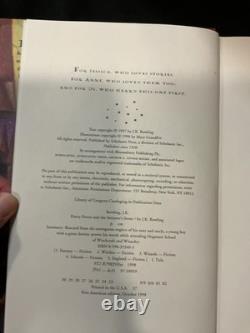 Jeu complet Harry Potter 1-7 en reliure rigide, plus livre bonus, 1re édition / 1er tirage, RARE