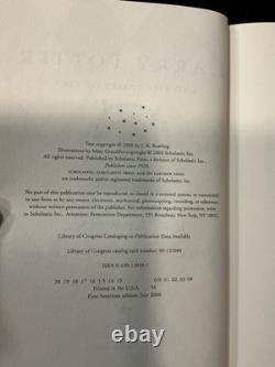 Jeu complet Harry Potter 1-7 en reliure rigide, plus livre bonus, 1re édition / 1er tirage, RARE