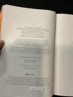 Jeu complet Harry Potter 1-7 en reliure rigide, plus livre bonus, 1re édition / 1er tirage, RARE