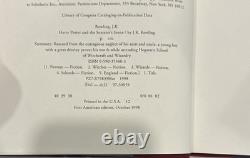 Jeu complet de livres Harry Potter en reliure cartonnée, livres 1 à 7, première édition américaine, J.K. Rowling