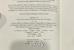 Jeu complet de livres Harry Potter en reliure cartonnée, livres 1 à 7, première édition américaine, J.K. Rowling