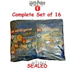 LEGO HARRY POTTER Série 2 Minifigurines 71028 Ensemble Complet de 16 (SCELLÉ)