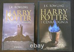 La collection complète Harry Potter en couverture rigide 1-7, traduction polonaise