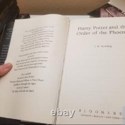 La collection complète de Harry Potter Édition reliée adulte UK/Bloomsbury