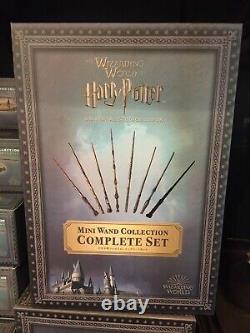 La collection complète de mini-baguettes du monde magique de Harry Potter à USJ Japan.