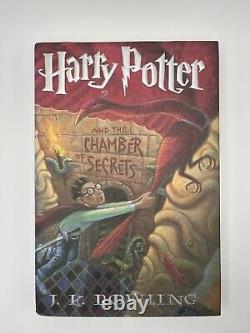 La série complète des livres reliés Harry Potter 1-7 de JK Rowling, ensemble en première édition