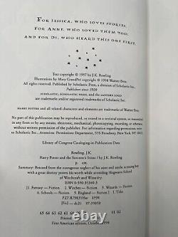 La série complète des livres reliés Harry Potter 1-7 de JK Rowling, ensemble en première édition