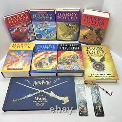 Le coffret complet Harry Potter 1-8 + Plus incluant la 1ère édition canadienne Bloomsbury/Raincoast