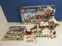 Lego Complet 10245 Createur Expert Atelier Santa's Workshop Set Xmas Minifigure Boxed