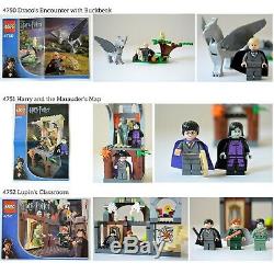 Lego Harry Potter Énorme Lot 10 Sets, 32 Minifigs 100% Complet Retraité Rare