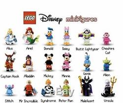Lego Minifigures (71012) Disney Série 1 Jeu Complet De 18 Figures Sealed