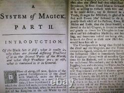 Livre ancien occultes ésotérique grimoire système complet de magie sorcellerie sorcière