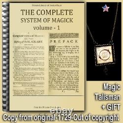 Livre ancien occultes ésotériques grimoire système complet de magie sorcellerie sorcière