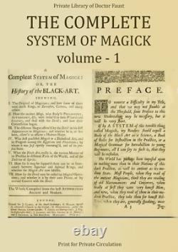 Livre ancien occultes ésotériques grimoire système complet de magie sorcellerie sorcière
