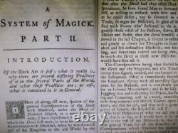 Livre ancien occultes ésotériques grimoire système complet de magie sorcellerie sorcière