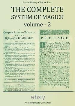 Livre ancien occultisme ésotérique système complet de magie sorcellerie grimoire