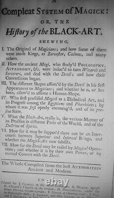 Livre ancien occultisme ésotérique système complet de magie sorcellerie grimoire