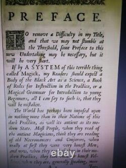 Livre ancien occultisme ésotérique système complet de magie sorcellerie grimoire