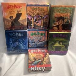 Livres audio CD Harry Potter coffret complet 1-7, très bon état, les volumes 6 et 7 sont neufs, Jim Dale