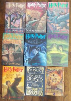 Lot 1-7 Série de livres Harry Potter par JK Rowling + Extras Ensemble complet