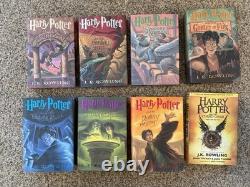 Lot 18 Livres HARRY POTTER J. K. Rowling Coffret complet 1-8 et 10 extras reliés Quidditch