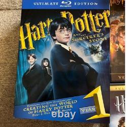 Lot Harry Potter : intégrale des livres (tomes 1 à 7) et collection des films en Blu-ray et DVD