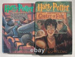 Lot de 11 livres, série HARRY POTTER complète, reliure rigide avec jaquette, ensemble J.K. Rowling, 1re édition, très bon état