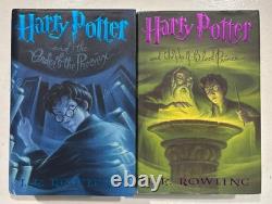 Lot de 11 livres, série HARRY POTTER complète, reliure rigide avec jaquette, ensemble J.K. Rowling, 1re édition, très bon état