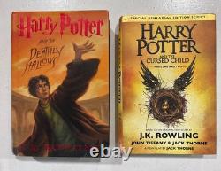 Lot de 11 livres, série HARRY POTTER complète, reliure rigide avec jaquette, ensemble J.K. Rowling, 1re édition, très bon état