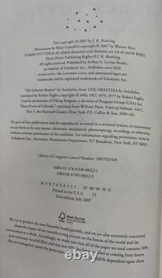 Lot de 11 livres, série HARRY POTTER complète, reliure rigide avec jaquette, ensemble J.K. Rowling, 1re édition, très bon état