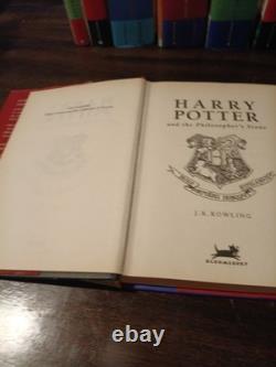 Lot de 7 livres Harry Potter, édition reliée Bloomsbury Raincoast canadienne avec jaquette de protection