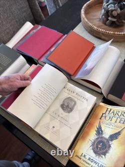 Lot de 8 HARRY POTTER #1-7 Coffret complet RELIÉ JK Rowling + L'ENFANT MAUDIT
