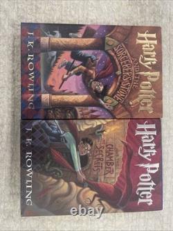 Lot de livres Harry Potter complets reliés, tomes 1 à 7 + 1re édition américaine, TRÈS BON ÉTAT