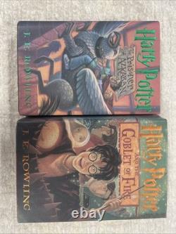 Lot de livres Harry Potter complets reliés, tomes 1 à 7 + 1re édition américaine, TRÈS BON ÉTAT