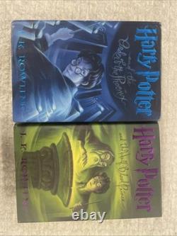 Lot de livres Harry Potter complets reliés, tomes 1 à 7 + 1re édition américaine, TRÈS BON ÉTAT