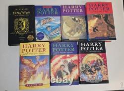 Lot de livres Harry Potter reliés, ensemble de 1 à 7 livres, édition britannique Bloomsbury HC