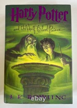 Lot rare de 8 livres Harry Potter complets en reliure rigide avec erreurs