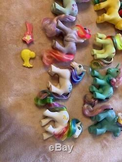 My Little Pony Mlp G1 Ensemble Complet Twinkle Eye Ponies Excellent Lot De 15 MIMIC