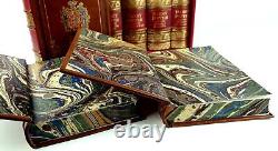 ROWLING - Coffret de 7 livres Harry Potter, ensemble complet, reliure en cuir, version UK