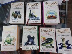 Rare Coffret Complet Harry Potter Livres Reliés Bleus 1-7