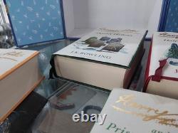 Rare Coffret Complet Harry Potter Livres Reliés Bleus 1-7