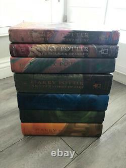 Rare Harry Potter Complet 1-7 Hc Ensemble De Livres J. K. Rowling (all) 1ère Édition