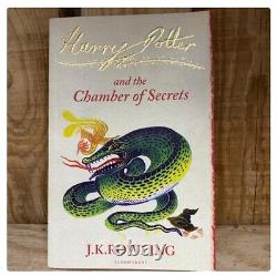 Rare Harry Potter Official Uk Signature Edition Ensemble Complet De Boîtes À Livres 1-7