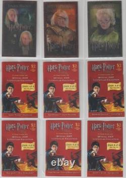 Rare cartes lenticulaires de Harry Potter et la Coupe de Feu ensemble complet de 12
