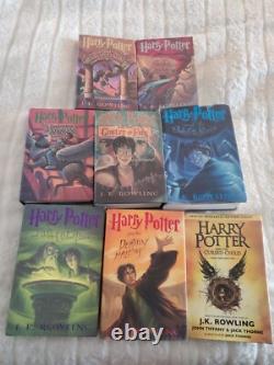 Série Harry Potter en édition reliée Lot 1- 1 2 3 4 5 6 7 + L'Enfant Maudit Quelques 1ères Éditions