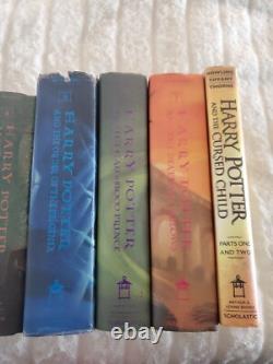 Série Harry Potter en édition reliée Lot 1- 1 2 3 4 5 6 7 + L'Enfant Maudit Quelques 1ères Éditions