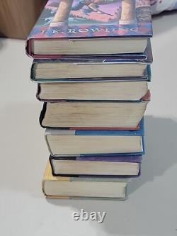 Série Vintage Harry Potter Ensemble Complet 1ère Édition HC livres 1-7 JK Rowling